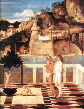  allegory Art - Sacred allegory Renaissance Giovanni Bellini